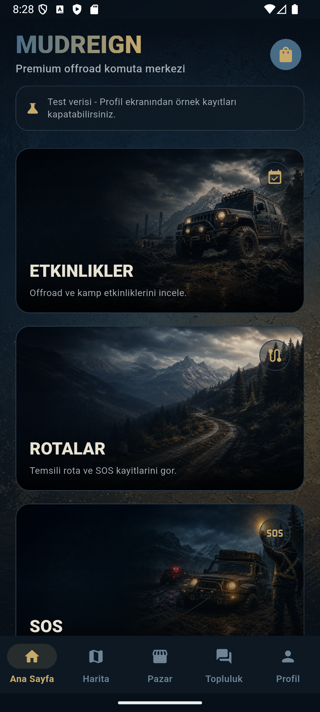 Mudreign emülatör ekran görüntüsü